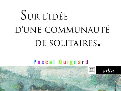 Sur l'idée d'une communauté de solitaires